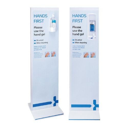 MICROSHIELD-Hands-First-Display-Stand MICROSHIELD Hands First Double Sided Display Stand