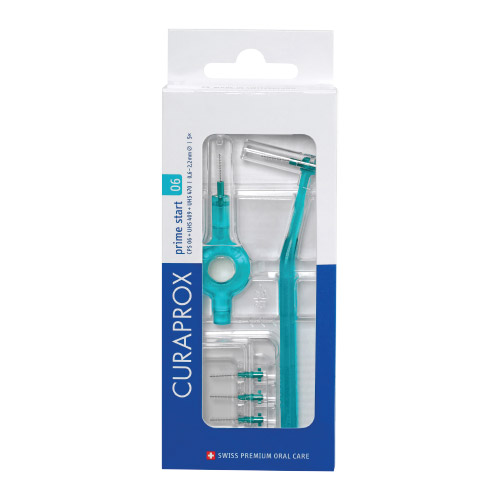 Curaprox CPS 06 Prime Start Interdental Brushes Turquoise