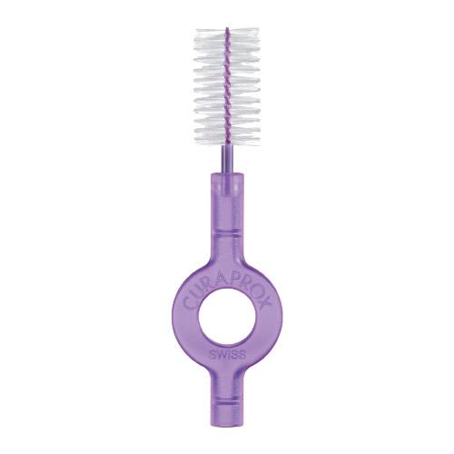 Curaprox CPS 512 Soft Implant Interdental Brushes with Handy Holders Purple