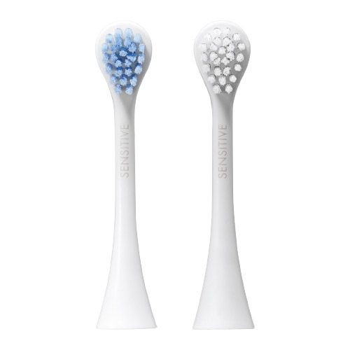Hydrosonic Pro Toothbrush Heads Sensitive Light Blue/White Duo Pack