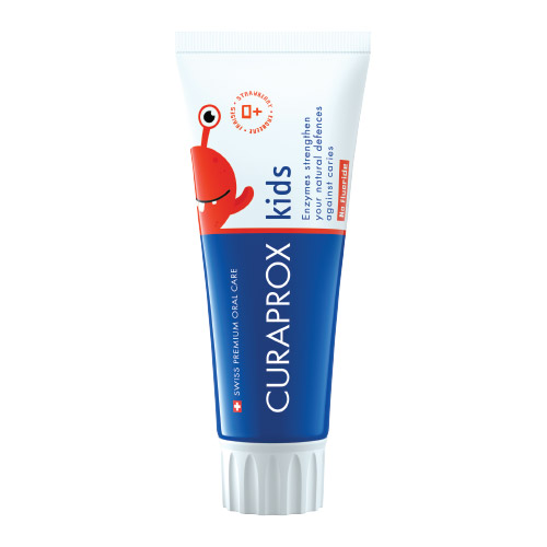 Curaprox Kids Toothpaste Strawberry with Zero Fluoride 60ml Tube