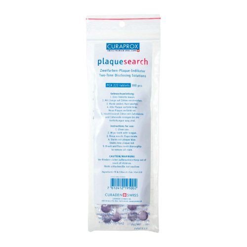 Curaprox PCA 222 PlaqueFinder Disclosing Tablets