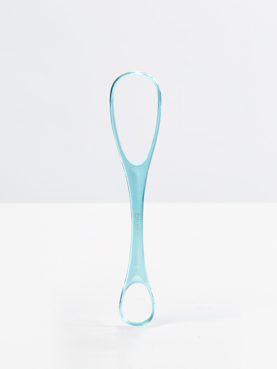 bluem tongue scraper