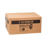 Austar Garbage Bags Kitchen Tidy Black 580mm x 700mm 36L (1000)