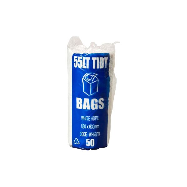 Austar Garbage Bags Kitchen Tidy White 630mm x 830mm 55L (1000)