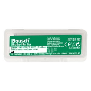 Bausch Gnatho-Film Soft Occlusal Film BK 122 Green 16u 1-Sided 20mm x 60mm 50 Strips