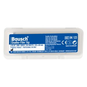 Bausch Gnatho-Film Soft Occlusal Film BK 123 Blue 16u 1-Sided 20mm x 60mm 50 Strips