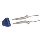 Bausch Articulating Paper Forceps BK 130 Rubber Handle Blue for Use with Articulating Paper Forceps BK 133 Curved