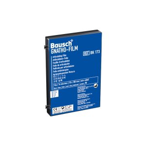 Bausch Gnatho-Film Soft Occlusal Film BK 173 Blue 16u 1-Sided 70mm x 100mm 50 Strips