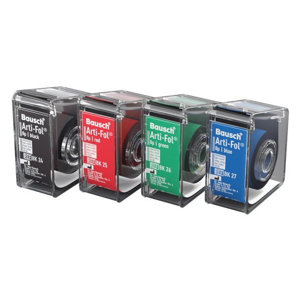 Bausch Arti-Fol Articulating Film BK 25 Red 8u 2-Sided 22mm Wide 20m Roll with Dispenser
