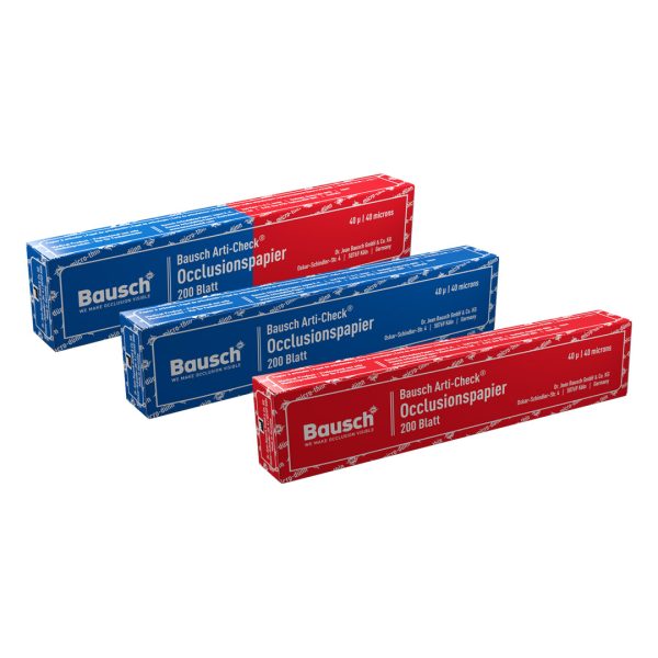 Bausch Arti-Check Articulating Paper BK 80 Blue/Red 40u 104mm x 20mm 200 Strips