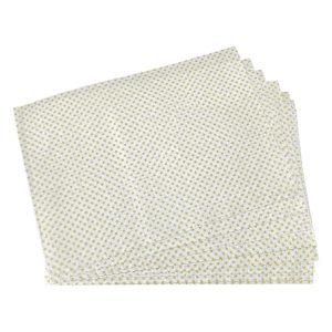 Cello Bibs Cellonaps 4 Ply Lined 20cm x 28cm White with Yellow Stars (1000)