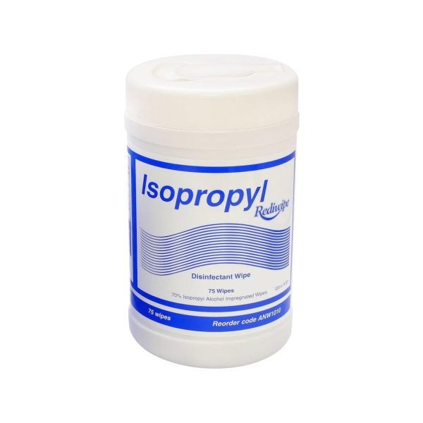 Cello Rediwipe 70% IPA Isopropryl Alcohol Wipes Canister 14cm x 30cm 100's (12) Cello Rediwipe 70% IPA Isopropryl Alcohol Wipes Canister 14cm x 30cm 100's (12)
