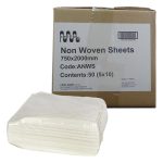 Cello Non-Woven Sheets 75cm x 200cm White (50)