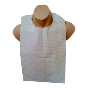 Cello Bibs Protective with Ties 30cm x 50cm White (500)