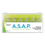 Clinician's Choice A.S.A.P. Diamond Polishing Brushes & Wheel System Kit RA (12)