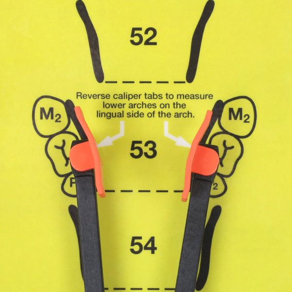 Clinician's Choice Heatwave Customisable Impression Trays Sizing Chart