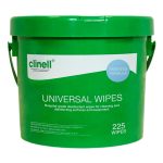 Clinell Universal Sanitising Wipes Bucket 225's (4)