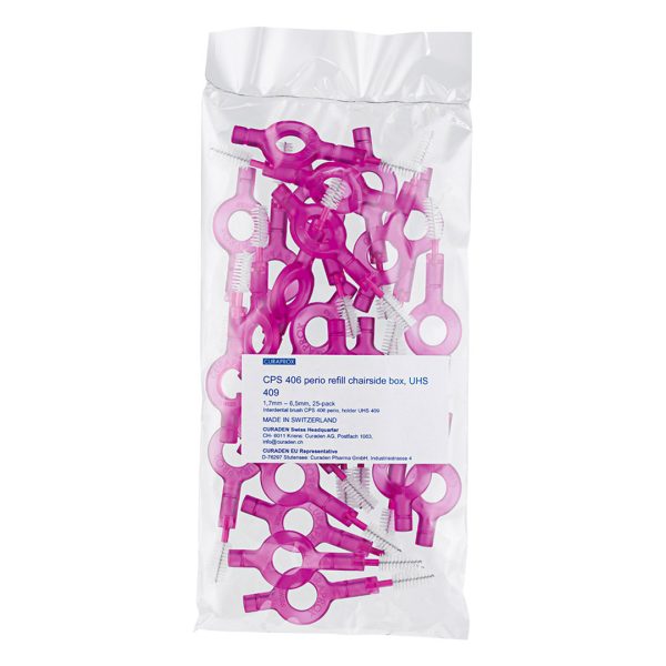 Curaprox CPS 406 Perio Interdental Brushes with Handy Holders Fuchsia (25)