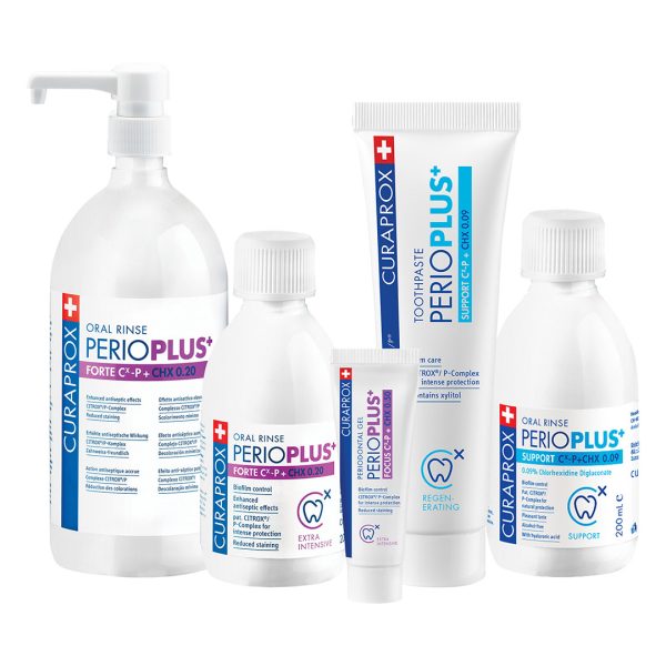 Curaprox Perio Plus Forte Mouthrinse 0.20% Chlorhexidine with Citrox 200ml Bottle