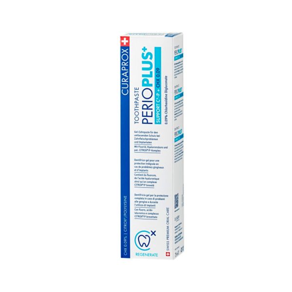 Curaprox Perio Plus Support Toothpaste 0.09% Chlorhexidine 10ml Tube