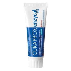 Curaprox Enzycal 950 SLS Free Toothpaste with Fluoride 75ml Tube