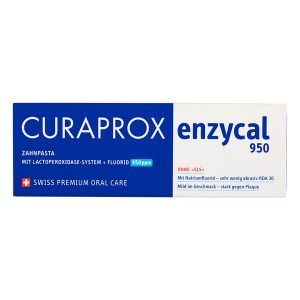 Curaprox Enzycal 950 SLS Free Toothpaste with Fluoride 75ml Tube
