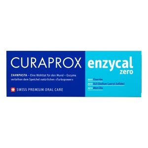 Curaprox Enzycal Zero SLS Free Toothpaste with Zero Fluoride 75ml Tube