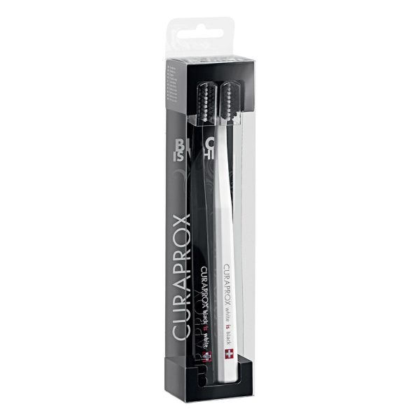 Curaprox Black is White Toothbrush Black/White Duo Pack (2)