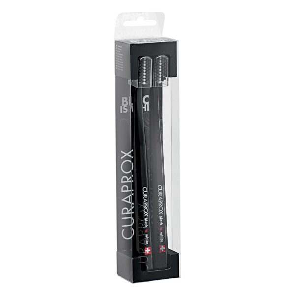 Curaprox Black is White Toothbrush Black/Black Duo Pack (2)