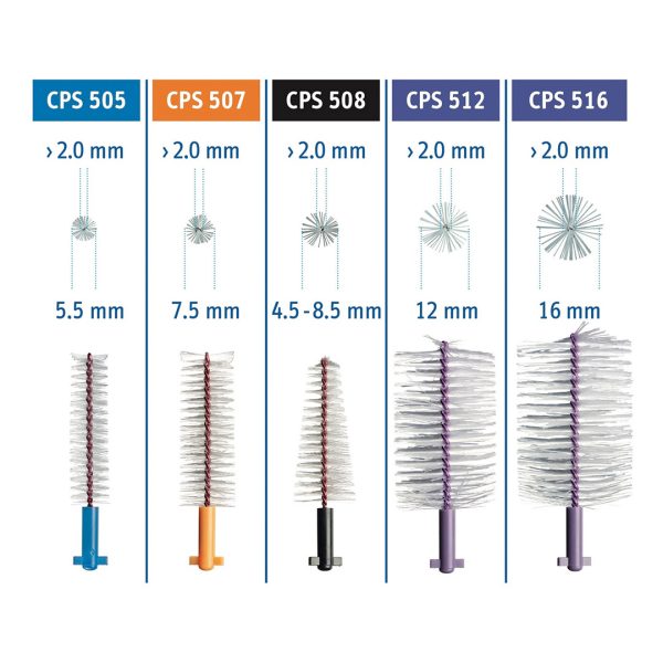 Curaprox CPS 507 Soft Implant Interdental Brushes Orange (5)