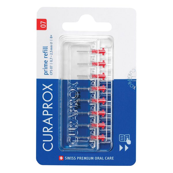 Curaprox CPS 07 Prime Interdental Brushes Red (8)
