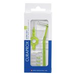 Curaprox CPS 11 Prime Start Interdental Brushes with Angled & Handy Holders Holders Lime Green (5)