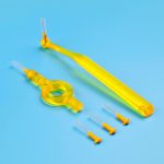 Curaprox CPS 09 Prime Start Interdental Brushes with Angled & Handy Holders Holders Yellow (5)