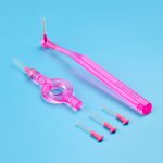Curaprox CPS 08 Prime Start Interdental Brushes with Angled & Handy Holders Holders Pink (5)