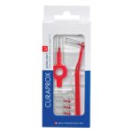 Curaprox CPS 07 Prime Start Interdental Brushes with Angled & Handy Holders Holders Red (5)