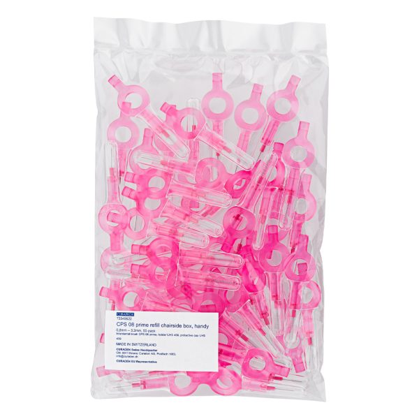 Curaprox CPS 08 Prime Interdental Brushes with Handy Holders Pink (50)