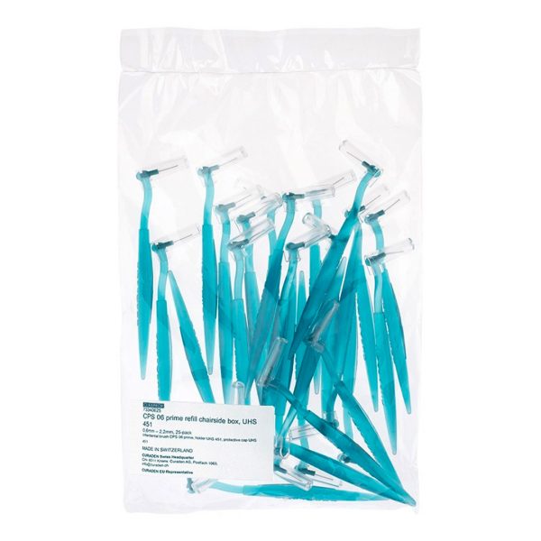 Curaprox CPS 06 Prime Interdental Brushes with Angled Holders Turquoise (25)