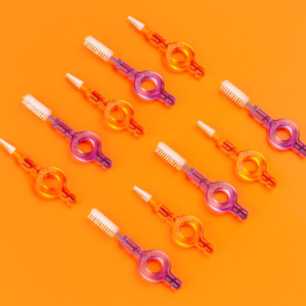 Curaprox CPS 18 Ortho Interdental Brushes with Handy Holders Purple (25)