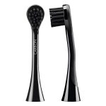 Curaprox Black is White Hydrosonic Electric Toothbrush Heads Black/Black Duo Pack (2)