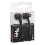 Curaprox Black is White Hydrosonic Electric Toothbrush Heads Black/Black Duo Pack (2)