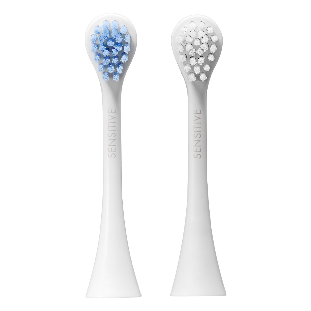 Curaprox Hydrosonic Pro Toothbrush Heads Sensitive Light Blue/White Duo Pack (2) Curaprox Hydrosonic Pro Toothbrush Heads Sensitive Light Blue/White Duo Pack (2)