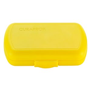 Curaprox Travel Set Yellow with Be You Toothpaste Blackberry & Liquorice Blue 10ml Tube