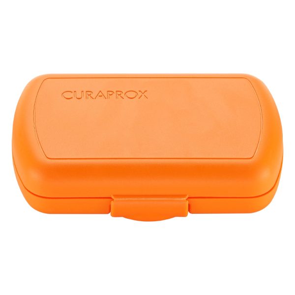 Curaprox Travel Set Orange with Be You Toothpaste Apple & Aloe Green 10ml Tube