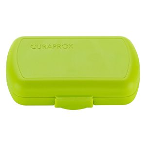Curaprox Travel Set Green with Be You Toothpaste Watermelon Pink 10ml Tube