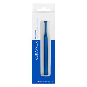 Curaprox UHS 475 Mono Professional Stainless Steel Interdental Brush Holder Blue