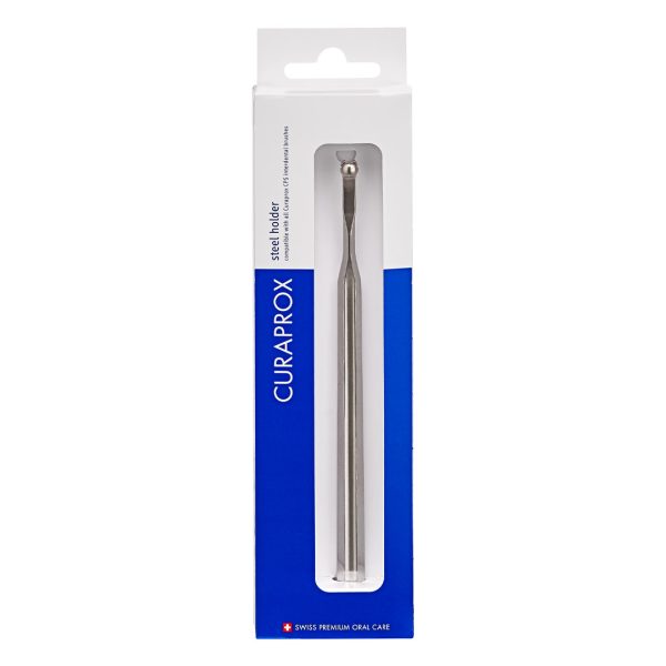 Curaprox UHS 477 Mono Professional Stainless Steel Interdental Brush Holder Silver
