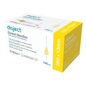 Diaguru Diaject Dental Needle 30 Gauge x 13mm Extra Short (100)