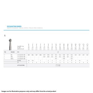 Dendia Steel Bur Figure 1 Round 6 018 RA Long 26mm (5)