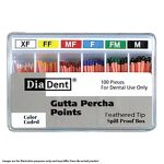 DiaDent Gutta Percha Points Spill Proof Pack Size F Blue (100)